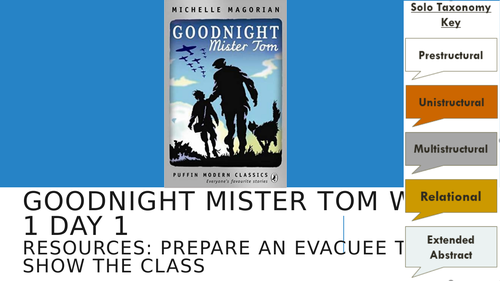 Goodnight Mister Tom - READING Y6 - 6 Week UNIT