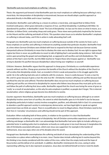 Bonhoeffer essay picture