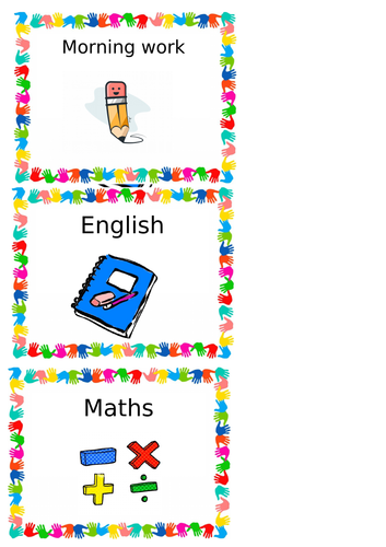 editable visual class timetable