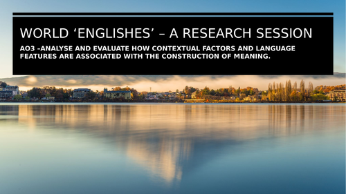 World Englishes research session