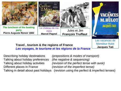 Holiday preferences and destinations