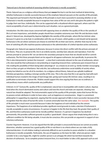 Euthanasia essay examples picture