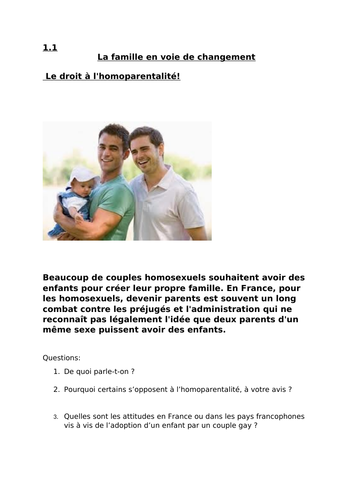 Speaking cards  for French  A level