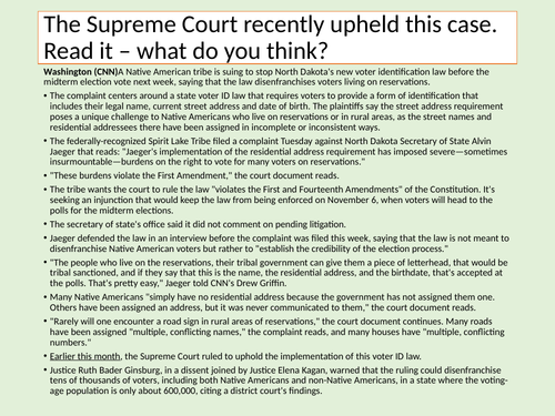 Case studies SCOTUS