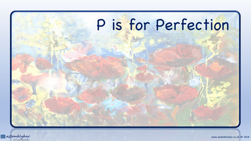 P is for Perfection
