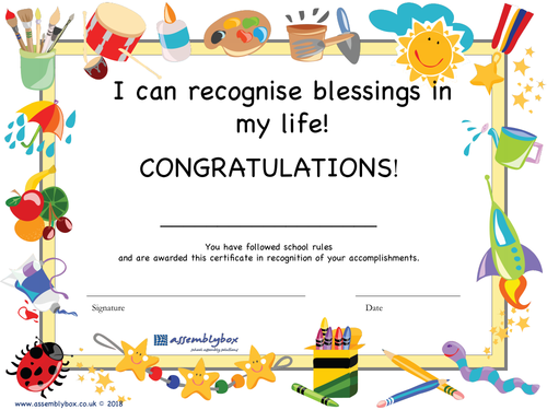 R is for Recognising Blessings