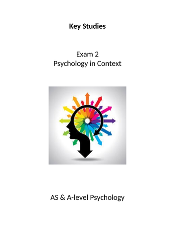 Psychology AQA Exam 2 Key Studies