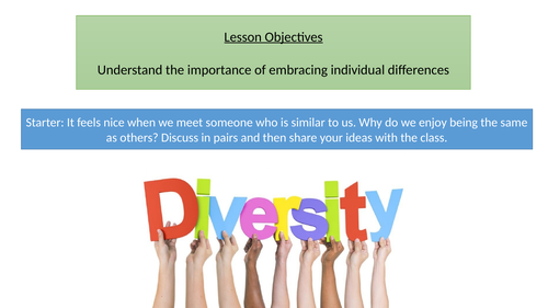 PSHE Difference and Diversity