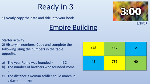 The Growth of the Roman Empire - KS3 Y7