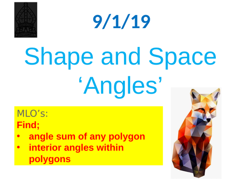 Year 7 and 8 KS3 Mathematics Interior Angles and angle sums within polygons