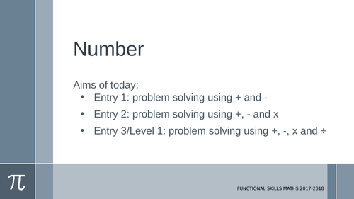 Applying multiplication and division, area and volume: E1-L1