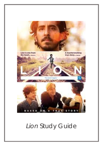 Lion Film Study Guide