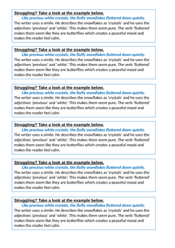 KS3 lesson and resources on pathetic fallacy using an extract from 'The Hobbit'