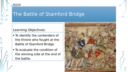 Year 7: The Battle of Stamford Bridge