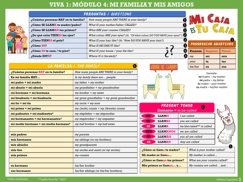 vocabulary mat for module 4 and 5 viva 1