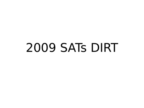 Science SATs Higher and Foundation Tier with Revision Booklet and DIRT Activities