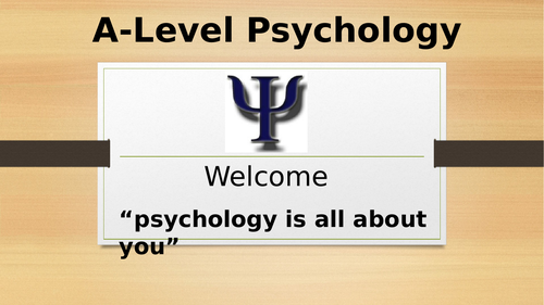 Psychology Fun Icebreaker (suitable for all exam boards and all levels)