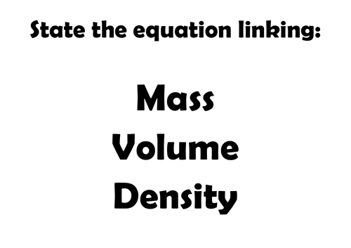 AQA Physics Equations Cards