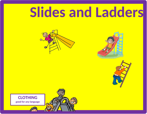 Clothing Slides and Ladders Game