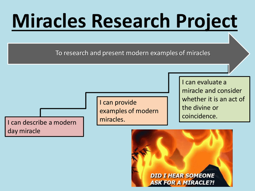 Miracles - Lessons 2 and 3 - Miracle Analysis Presentations