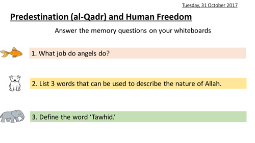 Predestination (al-Qadr) and Human Freedom - Islam - Religious Studies