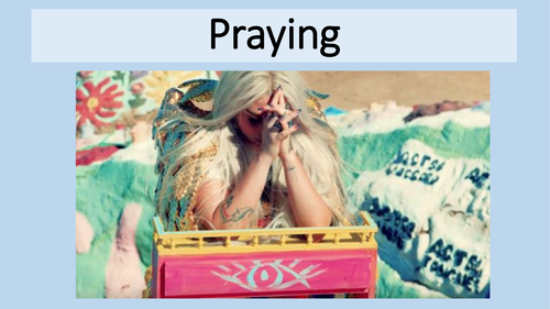 Christian Worship - Praying - Why is Kesha praying?
