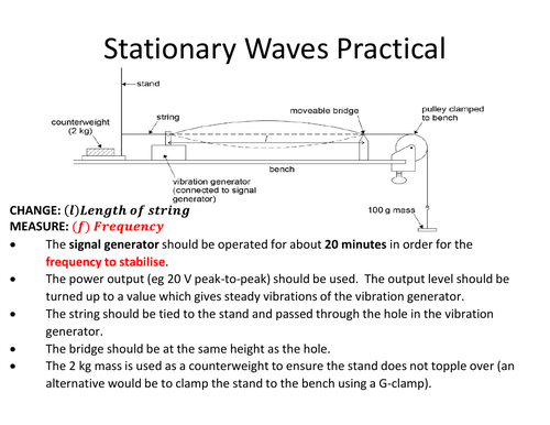 A Level Physics Practical Notes