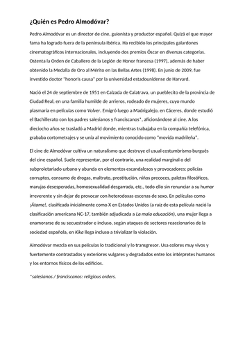 ¿Quién es Pedro Almodóvar?