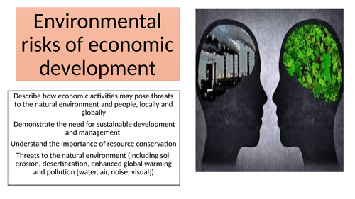 iGCSE Environmental risks of economic development