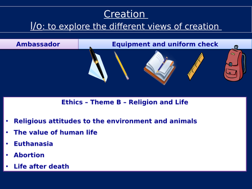 RE GCSE Creation and origins of the universe