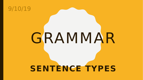 Sentence Types