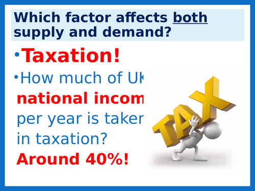 Economics: Taxes  (NEW SPEC) - Edexcel