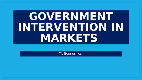 Economics: Minimum Maximum Prices  (NEW SPEC) - Edexcel