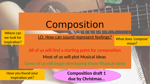 Composition starter for GCSE Music