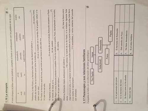 VOLVER - A Level - Synopsis (Synopsis, characters, colours)