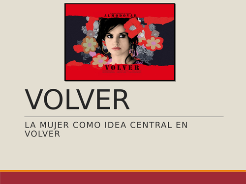 VOLVER - A Level - Las mujeres