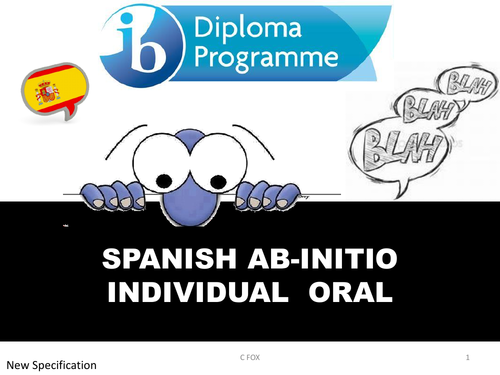 oral booklet spanish IB ab initio for new spec