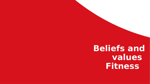 Fitness lesson for PSHE/Belief and Values/PE