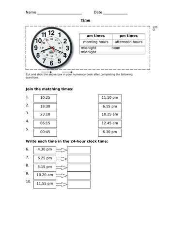 Year 3 Time Planning and Resources