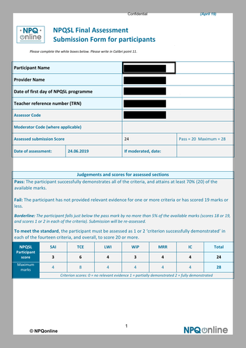 NPQSL Essay - Improving whole school behaviour