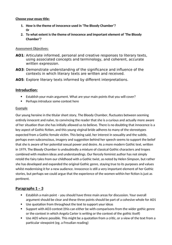 Innocence essay hook image