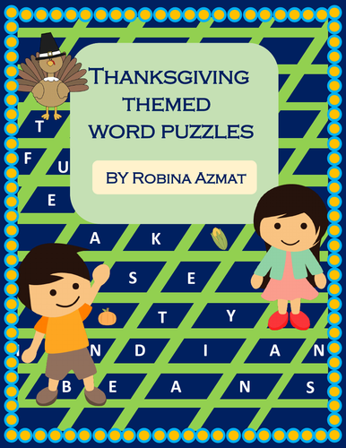 Thanksgiving Themed Word Puzzles