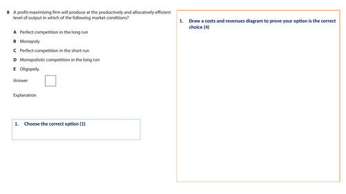 Economics: Types of Economic Efficiency & Shut Down Point  (NEW SPEC) - Edexcel