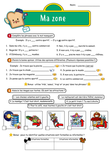 Ma zone Worksheet - Studio 1 Module 4