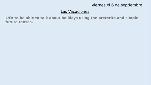 Las Vacaciones - transport & holiday activities