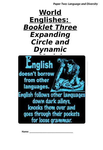 Expanding Circle: World Englishes (A-Level English Language)