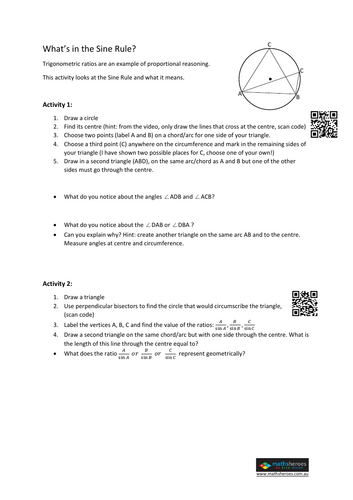 The Sine Rule - show not tell