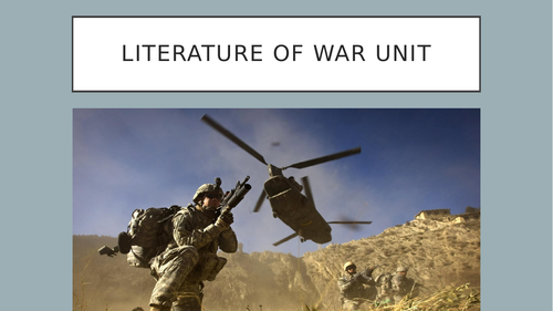 Literature of War Unit