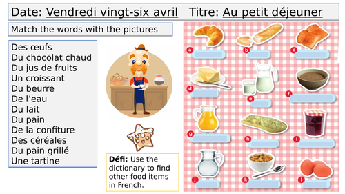 Dynamo 1 Module 4 Qu’est-ce que tu manges au petit déjeuner?