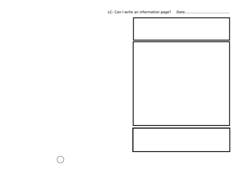 Non fiction page template